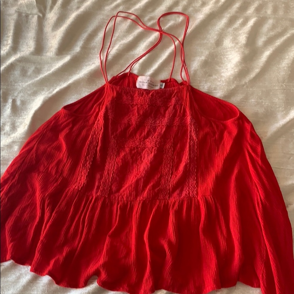 Red nectar clothing tank top